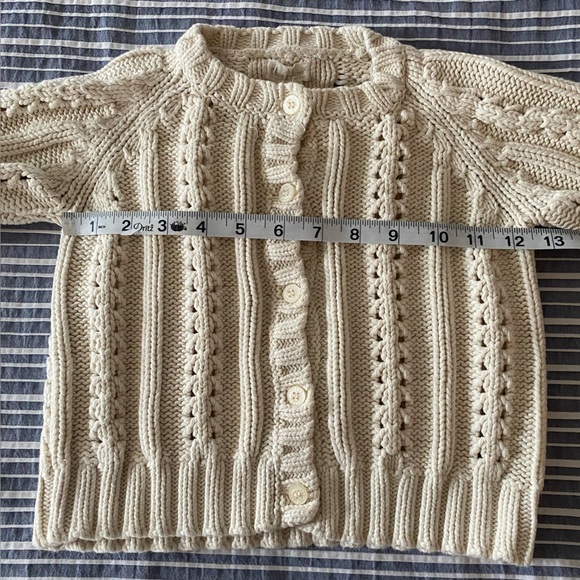 Olive Juice 100% cotton sweater kids size M buttons thick knit soft warm EUC - Picture 9 of 12